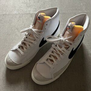 Nike Blazer Mid '77 VNTG Shoes Men Size 12 White Black Sneakers BQ6806-100 NEW